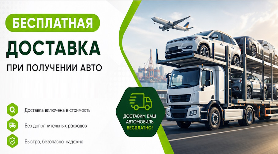 Акция! Бесплатная доставка по Михайловке при получении авто